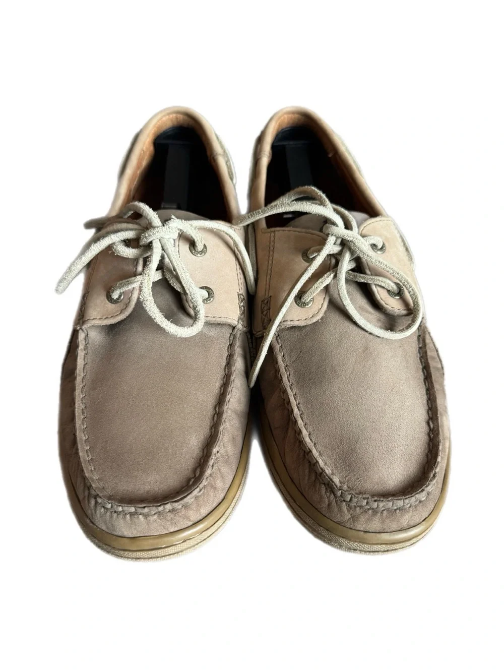 Men's Beige/Tan Tommy bahama Boat Shoes - Casual Lace-Up Loafers size 10